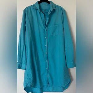 Frank & Eileen Aqua Shirt Dress